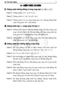 Lý thuyết Hình không gian 11 - 12